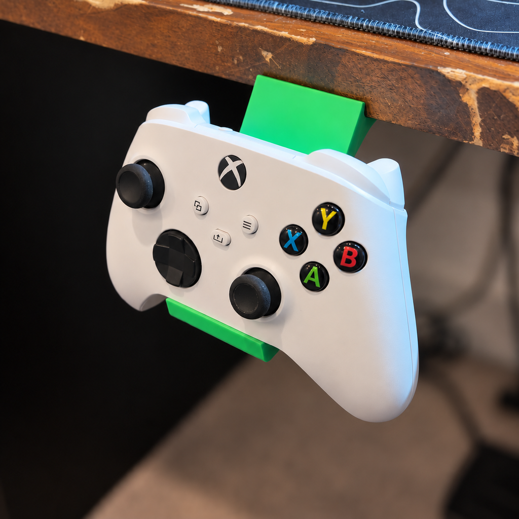 Xbox Controller Under Desk Mount – 3D Printed Controller Holder